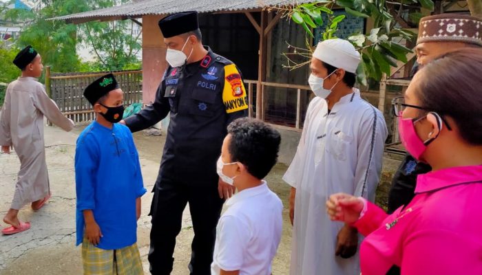 Safari Ramadhan Batalyon D Pelopor Satbrimob Polda Metro Jaya, Kunjungi Ponpes Binaan SMSI Bekasi Raya
