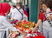 Semarakan HUT Kemerdekaan RI ke 76 Apartemen Center Point Gelar Lomba Tumpeng