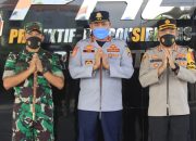 TIGA PILAR GELAR APEL PENGAMANAN MALAM PERAYAAN IDUL FITRI 1443 H