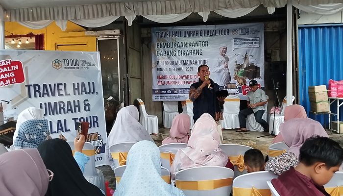 Hujan Gerimis Iringi Pembukaan Kantor Cabang Cikarang PT Tanurmuthmainnah Travel Umroh