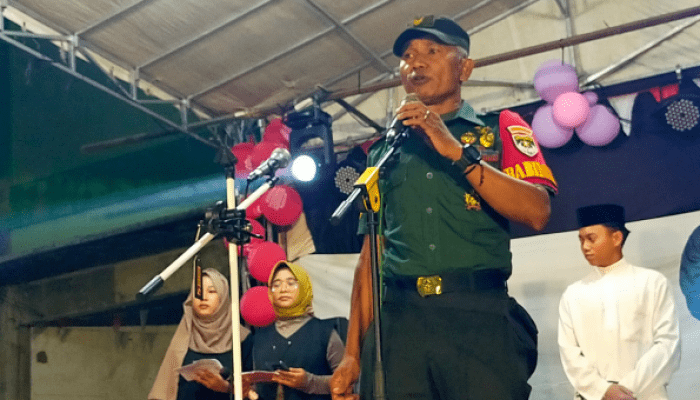 Hadiri Puncak HUT RI ke-80, Babinsa Sukajaya Sampaikan Dua Hal Penting