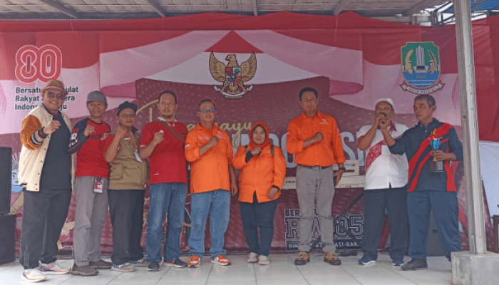 DPD Gerakan Rakyat Kota Bekasi Hadiri Puncak HUT ke-80 RI di Bintara