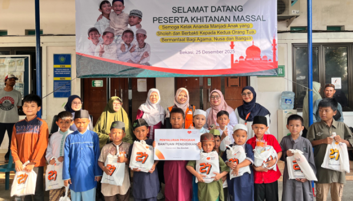Rumah Zakat Bersama Yayasan Al Mabrur Bekasi Gelar Khitanan Massal