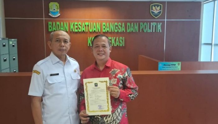 Resmi Terdaftar di Kesbangpol, Partai Gerakan Rakyat Kota Bekasi Siap Melaju ke Verifikasi Kemenkumham
