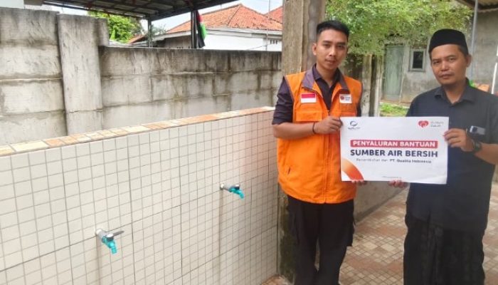Rumah Zakat Bersama PT Qualita Indonesia Bangun Fasilitas Wudhu untuk Jamaah Masjid Al-Khoir