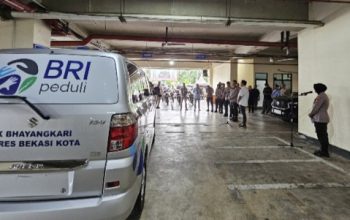 Sinergi BRI dan Polres Bekasi Kota, Kendaraan Operasional Diserahkan untuk TK Bhayangkari