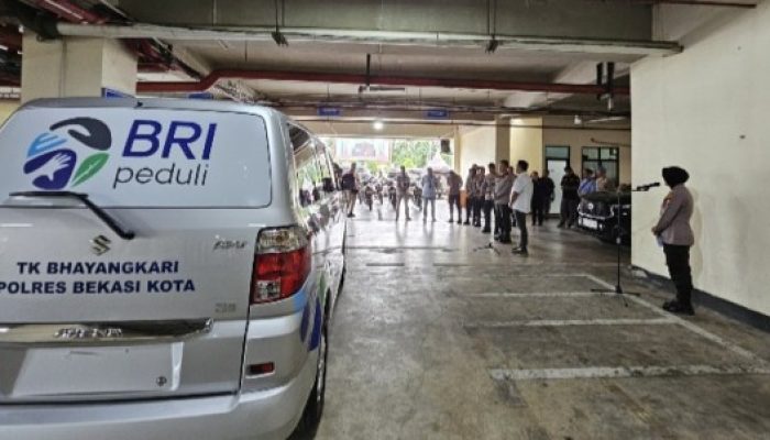 Sinergi BRI dan Polres Bekasi Kota, Kendaraan Operasional Diserahkan untuk TK Bhayangkari