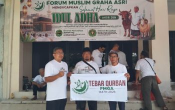 FMGA Tebar Qurban Salurkan 3 Sapi dan 5 Kambing di Cikarang Timur