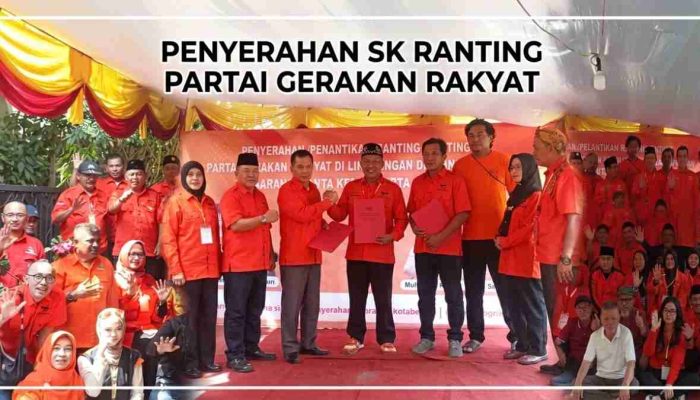 PGR Kota Bekasi Perkuat Mesin Politik hingga Akar Rumput, Enam Ranting Bekasi Utara Terima SK