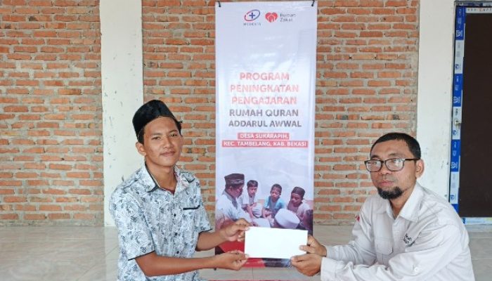 PT Megah Dinar Calakan Berikan Apresiasi Untuk Guru Ngaji Rumah Quran Addarul Awwal Bekasi