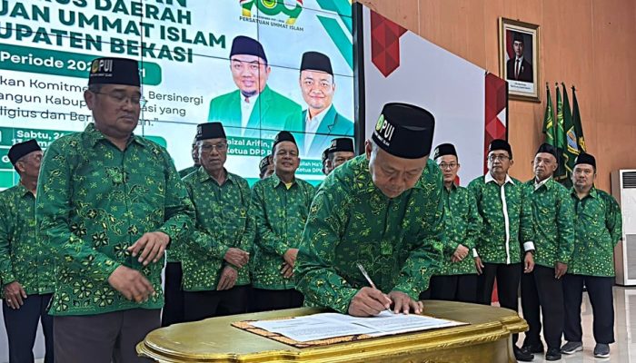 PUI Kabupaten Bekasi Lantik Pengurus 2026–2031, Delapan Pilar Islah Jadi Fokus